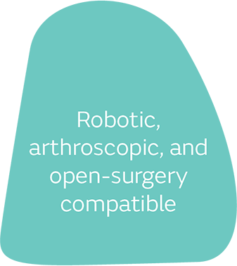 Robotic, arthroscopic, and open-surgery compatible